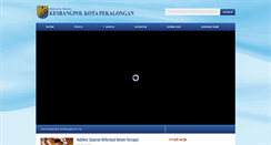Desktop Screenshot of kesbangpol-pekalongankota.org