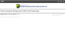 Tablet Screenshot of kesbangpol-pekalongankota.org